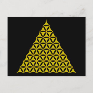 Blume des Lebens / Lebensgefühl - Pyramide Postkarte