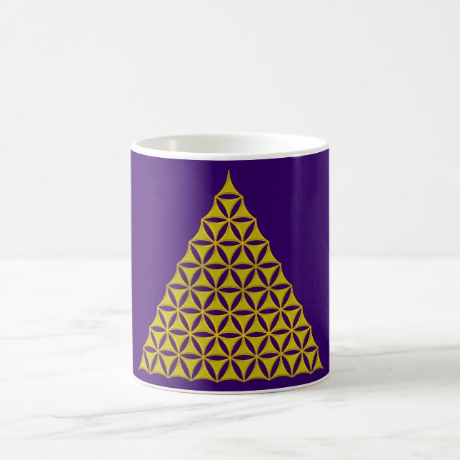 Blume des Lebens / Lebensgefühl - Pyramide Tasse (Mittel)