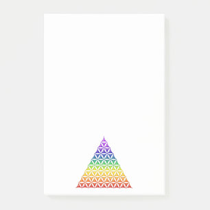 Blume des Lebens / Lebensgefühl - Pyramidenschakra Post-it Klebezettel