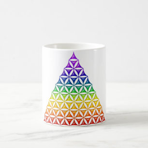 Blume des Lebens / Lebensgefühl - Pyramidenschakra Tasse