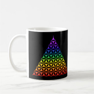 Blume des Lebens / Lebensgefühl - Pyramidenschakra Tasse
