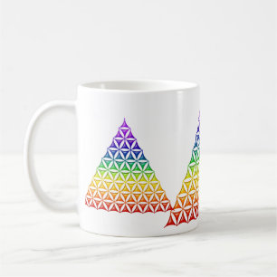 Blume des Lebens / Lebensgefühl - Pyramidenschakra Tasse
