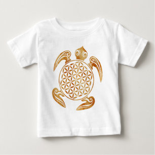 Blume des Lebens / Lebensgefühl - Schildkröte Baby T-shirt