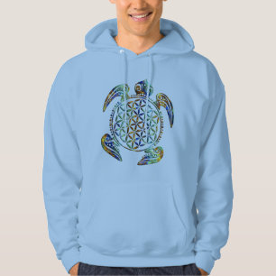 Blume des Lebens / Lebensgefühl - Schildkröte Hoodie