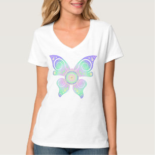 Blume des Lebens / Lebensgefühl - Schmetterling T-Shirt