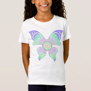 Blume des Lebens / Lebensgefühl - Schmetterling T-Shirt