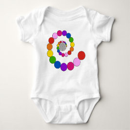 Blume des Lebens / Lebensgefühl - Spiralpunkte Baby Strampler