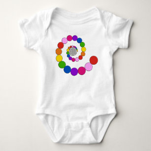 Blume des Lebens / Lebensgefühl - Spiralpunkte Baby Strampler