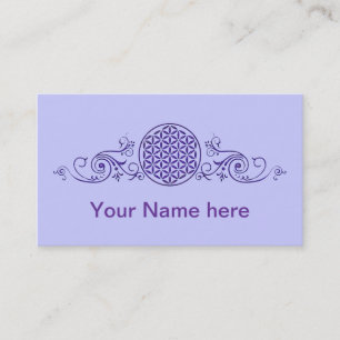 Blume des Lebens / Lebensgefühl - Vintag V Visitenkarte