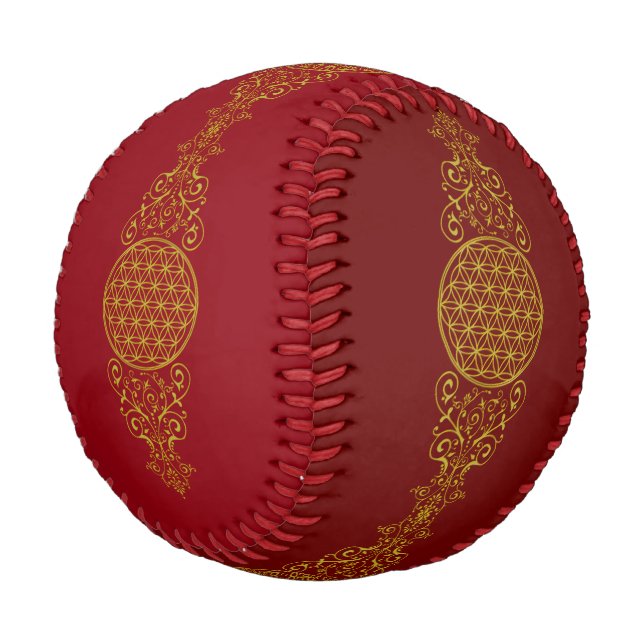 Blume des Lebens / Lebensgefühl - Vintag XI Baseball (Schrägansicht)