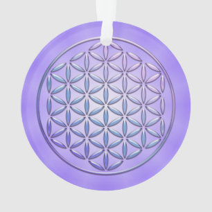 Blume des Lebens / Lebensgefühl - Violett der Brie Ornament