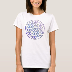 Blume des Lebens / Lebensgefühl - Violett der Brie T-Shirt