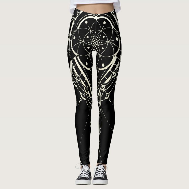 Blume des Lebens Leggings (Vorderseite)