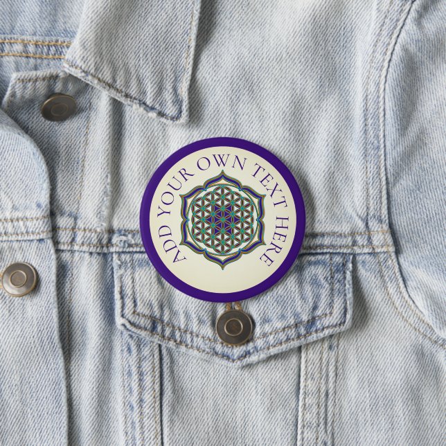BLUME DES LEBENS - Lotus Button (Beispiel)