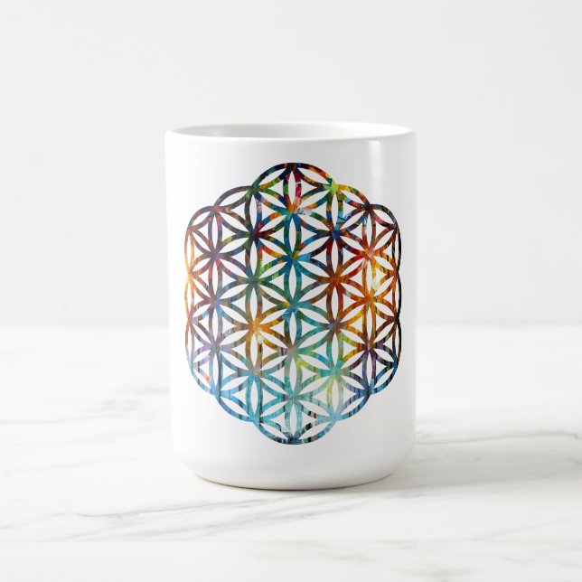 Blume des Lebens Lotus Kaffeetasse (Mittel)