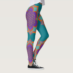 Blume des Lebens - LOTUS-Ornamente - Gold I Leggings