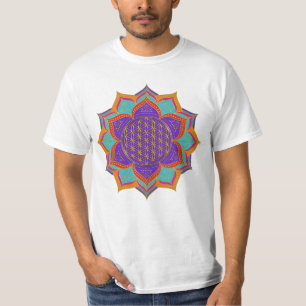 Blume des Lebens - LOTUS-Ornamente - Gold I T-Shirt