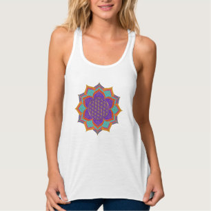 Blume des Lebens - LOTUS-Ornamente - Gold I Tank Top