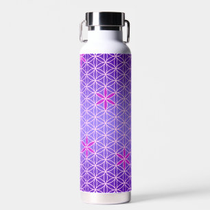BLUME DES LEBENS - magentapinkes Muster Trinkflasche