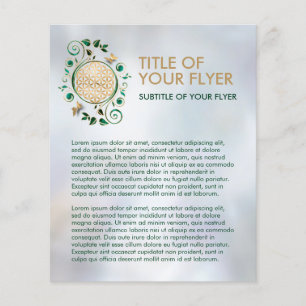 Blume des Lebens - Malachite Swirl und Schmetterli Flyer