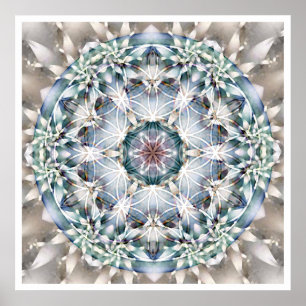 Blume des Lebens Mandala 1 Poster