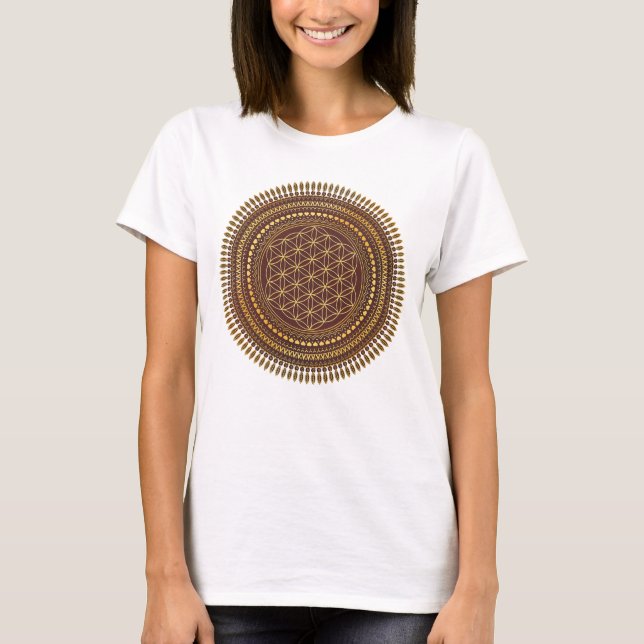 Blume des Lebens - Mandala 3 T-Shirt (Vorderseite)