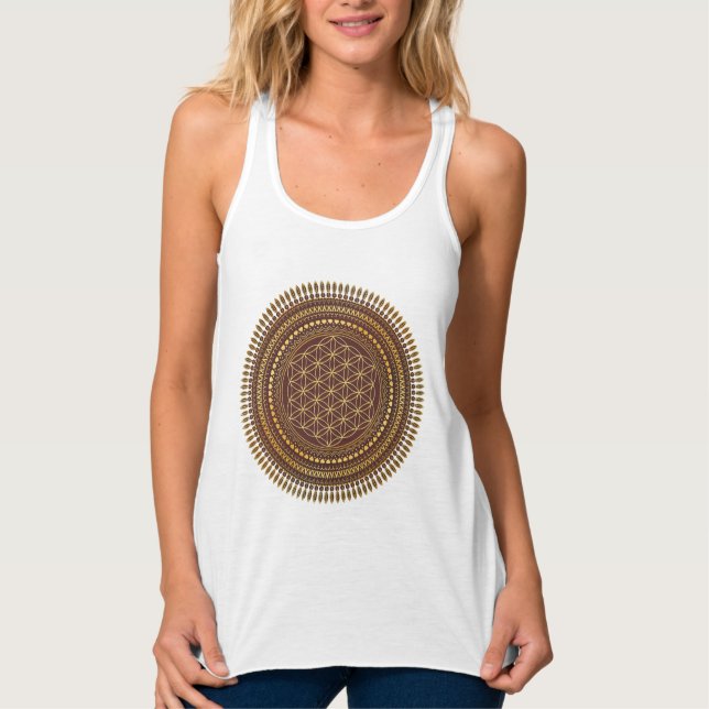 Blume des Lebens - Mandala 3 Tank Top (Vorderseite)