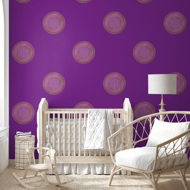 Blume des Lebens - Mandala 4 Tapete (Kinder)