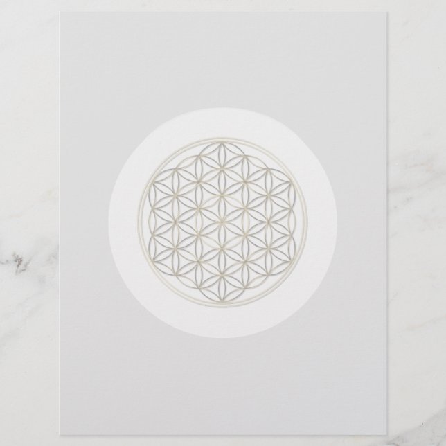 Blume des Lebens Mandala Chakra Flyer (Vorne)