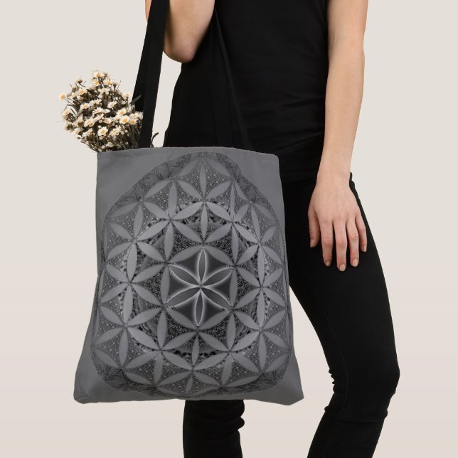 Blume des Lebens Mandala Gray (Von Nahem)