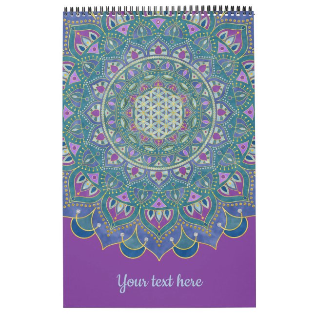 Blume des Lebens - Mandala Indien Stil 1 Kalender (Titelbild)