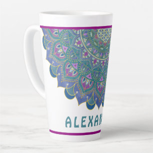 Blume des Lebens - Mandala Indien Stil 1 Milchtasse