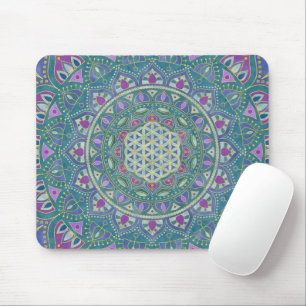 Blume des Lebens - Mandala Indien Stil 1 Mousepad