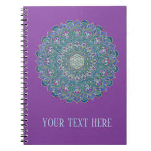 Blume des Lebens - Mandala Indien Stil 1 Notizblock