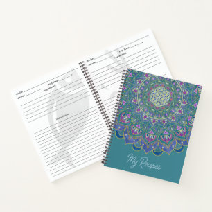 Blume des Lebens - Mandala Indien Stil 1 Notizbuch