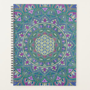 Blume des Lebens - Mandala Indien Stil 1 Planer