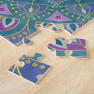 Blume des Lebens - Mandala Indien Stil 1 Puzzle