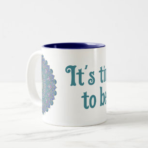 Blume des Lebens - Mandala Indien Stil 1 Zweifarbige Tasse