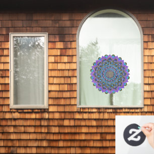 Blume des Lebens - Mandala Indien Stil 2 Fensteraufkleber