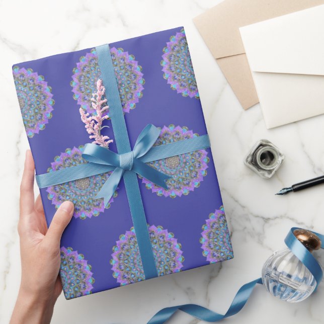 Blume des Lebens - Mandala Indien Stil 2 Geschenkpapier (Schenken)