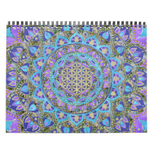 Blume des Lebens - Mandala Indien Stil 2 Kalender