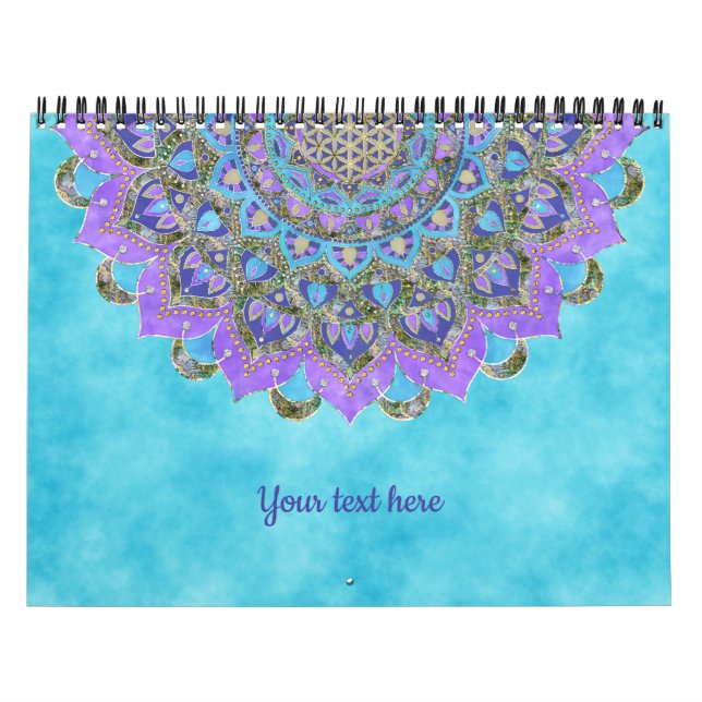 Blume des Lebens - Mandala Indien Stil 2 Kalender (Titelbild)