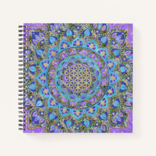 Blume des Lebens - Mandala Indien Stil 2 Notizbuch