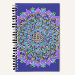 Blume des Lebens - Mandala Indien Stil 2 Notizbuch