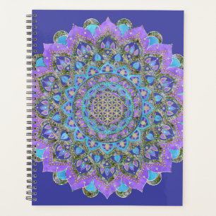 Blume des Lebens - Mandala Indien Stil 2 Planer