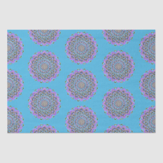 Blume des Lebens - Mandala Indien Stil 2 Seidenpapier (Vorderseite)