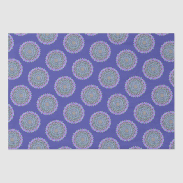 Blume des Lebens - Mandala Indien Stil 2 Seidenpapier (Vorderseite)