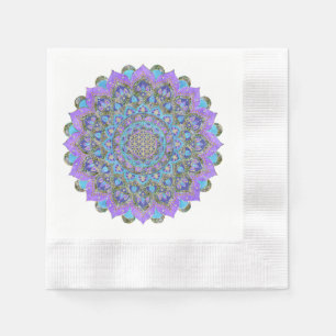 Blume des Lebens - Mandala Indien Stil 2 Serviette