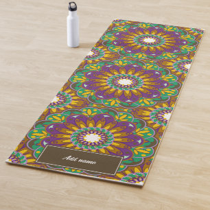 Blume des Lebens Mandala Muster Retro individuelle Yogamatte