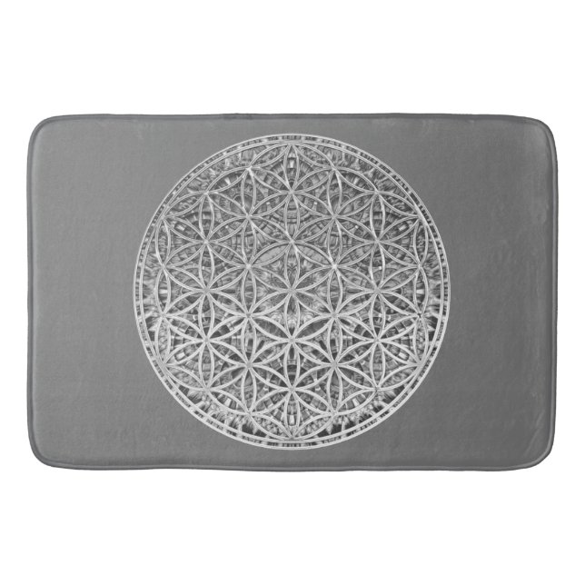 BLUME DES LEBENS - Medaille Silver Badematte (Vorderseite)